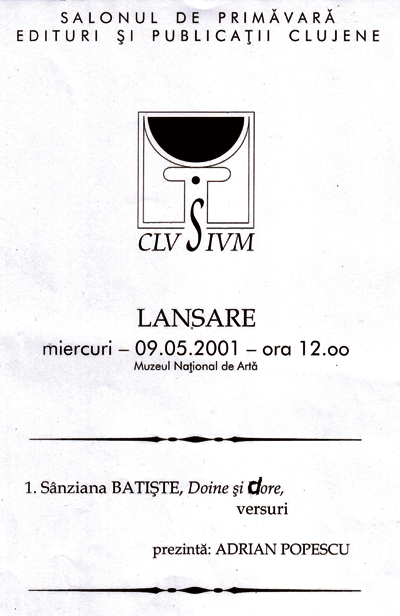 Lansare de carte la Cluj-Napoca